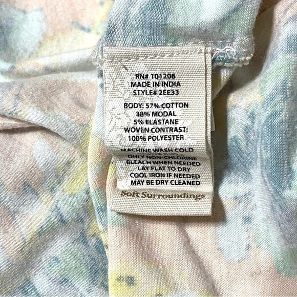 Soft Surroundings Woman 2 Piece Soft Floral Print Pajama Set Size M - Picture 13 of 15